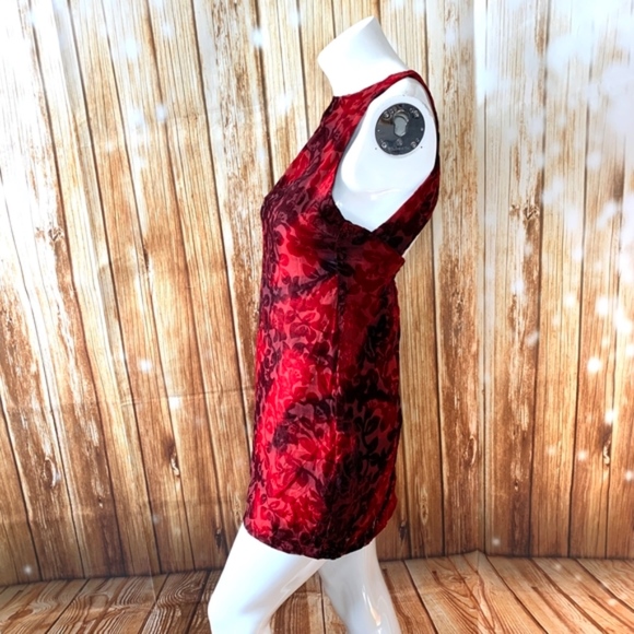 SomeDays Lovin Dress Red Velour Velvet Party Small - Picture 2 of 8